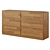 Adelita Oak Chest of Drawers: Sleek Storage Solution 3D model small image 2