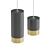 Sleek Cylinder Pendant Light 3D model small image 2