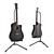 Rockdale Black Acoustic Guitar 3D model small image 1