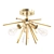 Luxury Lumos Semi Flush Mount 3D model small image 1