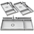 Organized Bliss: Washbasin with Trays 3D model small image 2