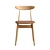 Scandinavian-Style Oak Dining Chair 3D model small image 4