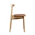 Scandinavian-Style Oak Dining Chair 3D model small image 6