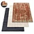 Elegant Court Rug - Timeless Beauty for Your Space 3D model small image 1