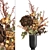 Autumn Bouquet with Dried Flowers & Decorative Vase 3D model small image 1