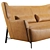 Borzalino Harmony: Stylish Sofa with Customizable Colors 3D model small image 4