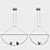 Babetta Duo Glass Pendant: Elegant Illumination 3D model small image 4