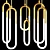 Gabi Pendant Lamp: Stylish Glass and Brass Lighting 3D model small image 4