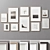Eclectic Collection of 10 Picture Frames 3D model small image 1