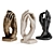 Eternal Grasp: Rodin Hands Sculpture 3D model small image 1