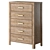 Slim 5-Drawer Ambrosh Chest 3D model small image 1