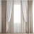 Polygonal Curtains: High Quality 3D Model 3D model small image 1