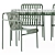 Hay Steel Garden Set: 160cm Table & Palissade Armchair 3D model small image 3