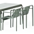 Hay Steel Garden Set: 160cm Table & Palissade Armchair 3D model small image 4