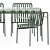 Hay Steel Garden Set: 160cm Table & Palissade Armchair 3D model small image 5