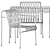 Hay Steel Garden Set: 160cm Table & Palissade Armchair 3D model small image 7