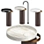 Italian Eccentrico Washbasin: Luxurious Design 3D model small image 1
