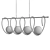 Modern Gubbio Linear Chandelier 3D model small image 2