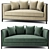 Sophia Contemporary Sofa & Chair Set 3D model small image 3