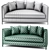 Sophia Contemporary Sofa & Chair Set 3D model small image 4