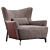 Borzalino Harmony Armchair: Customizable Elegance 3D model small image 2