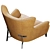 Borzalino Harmony Armchair: Customizable Elegance 3D model small image 6