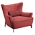 Borzalino Harmony Armchair: Customizable Elegance 3D model small image 7