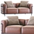 Luxurious Cassina LC3 Leather Sofa 3D model small image 1