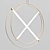 Minimalist LED Pendant Light 3D model small image 2