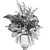 Autumn Bliss Bouquet with Dried Flowers 3D model small image 6