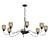 Elegant Eight-Light Chandelier 3D model small image 1