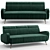 Harrison Upholstered Modern Sofa 3D model small image 2