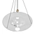 Modern Clear Glass Pendant Lamp 3D model small image 5