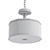 Quinn Black Leather Convertible Semi Flush/Pendant Light 3D model small image 2