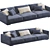 Elegant Bristol Sofa by Poliform 3D model small image 1