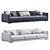 Elegant Bristol Sofa by Poliform 3D model small image 4