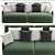 Luxury Forest 2 Seater Sofa 3D model small image 1