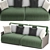 Luxury Forest 2 Seater Sofa 3D model small image 4