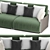 Luxury Forest 2 Seater Sofa 3D model small image 5