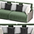 Luxury Forest 2 Seater Sofa 3D model small image 11