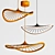 Modern LED Ring Chandelier 3D model small image 3