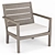 Regatta Outdoor Lounge Chair (Crate & Barrel) 3D model small image 2