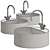 Slim Countertop Washbasin: Stylish & Space-saving 3D model small image 2