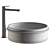 RISE Round Washbasin: Modern Elegance at its Finest 3D model small image 3