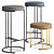 NINA High Stool - Modern Elegance for Your Space 3D model small image 1