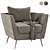 Ultra-Comfort MYNTA Armchair: Style meets Function 3D model small image 1