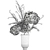 Autumnal Decor Bouquet 3D model small image 6
