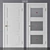 Dubrava Siberia Geometry (OM) - Stylish 3D Door Models 3D model small image 1