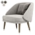 Tirolo Meg Armchair: Stylish Comfort 3D model small image 2