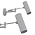 Elegant Cylinder Swing Arm Sconce 3D model small image 2